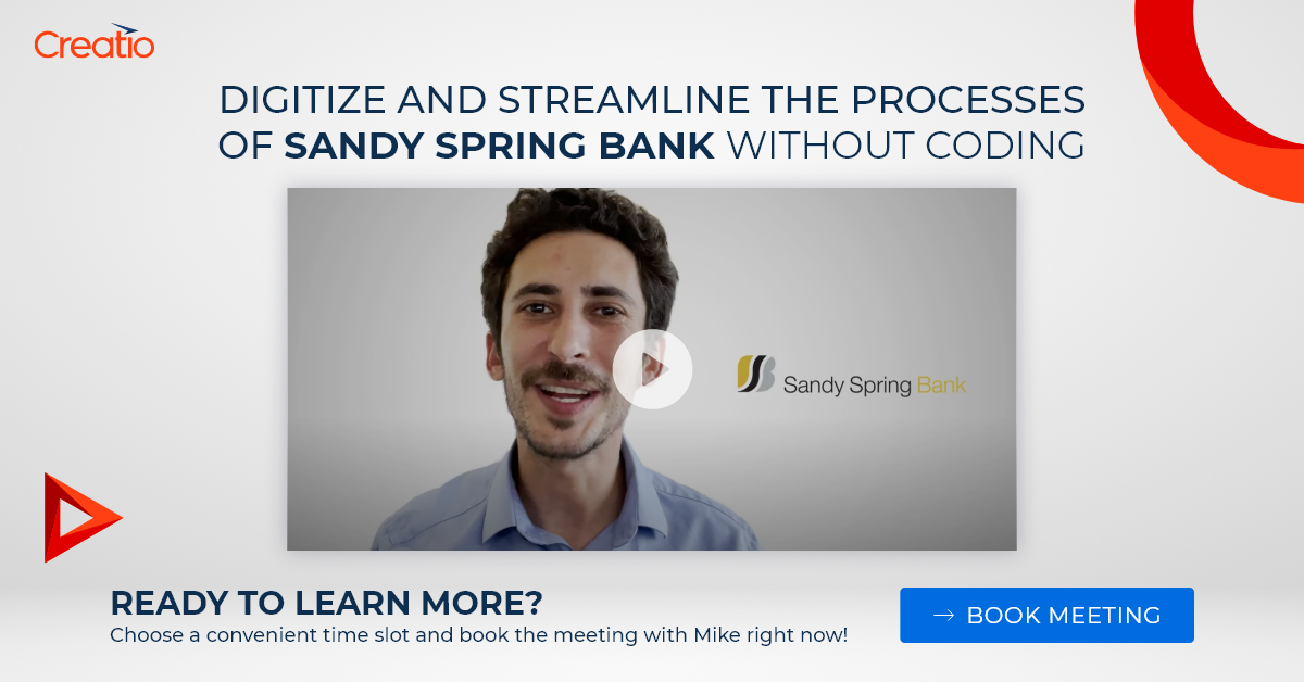 NO-CODE PLATFORM FOR BANKING INDUSTRY | Creatio